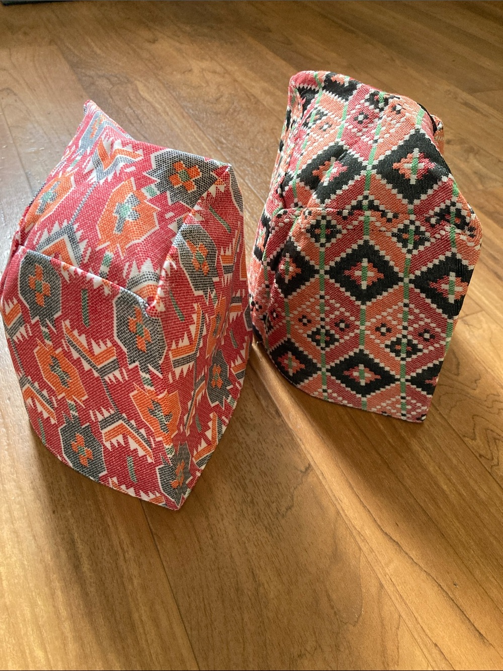 Two Mens Dhaka Topi traditional Nepal hat